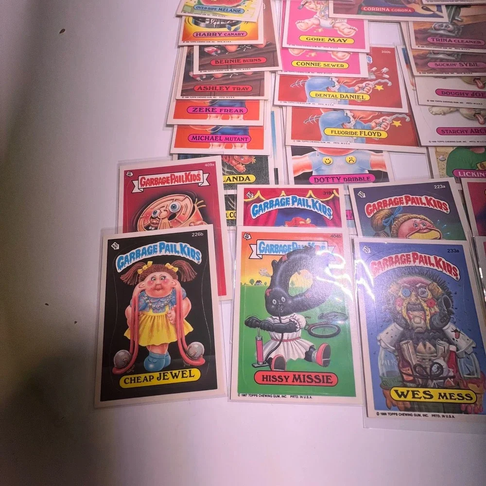 Topps Garbage Pail Kids 50 Lot Vintage 1980s Sticker Trading Cards Mixed Series - Picture 2 of 11